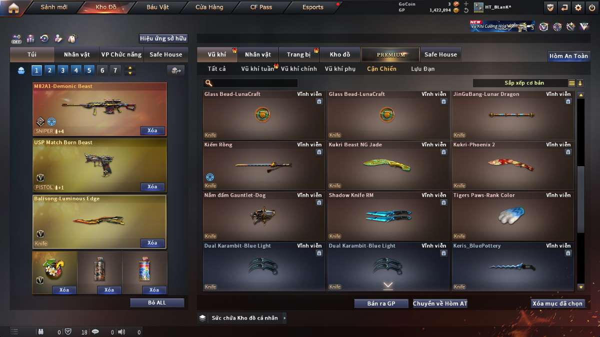 shop acc cf uy tin gia re